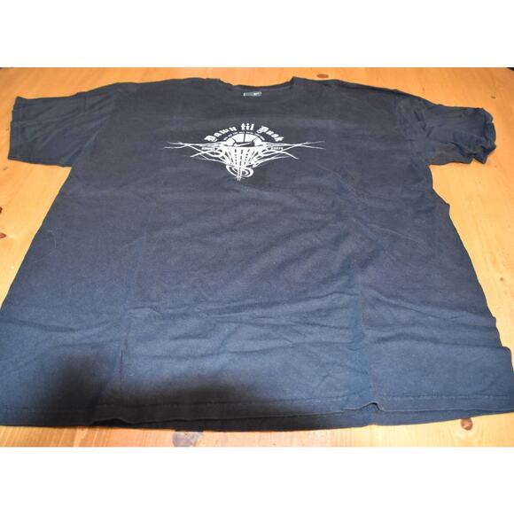 Nike S/S Tee, Men's XL, Black, Cream Graphic, Dusk Til Dawn Summer Hoops, NWOT - Picture 3 of 4